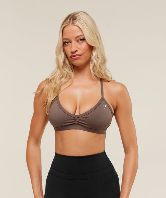 Gymshark Minimal Sports Bra - Soft Brown