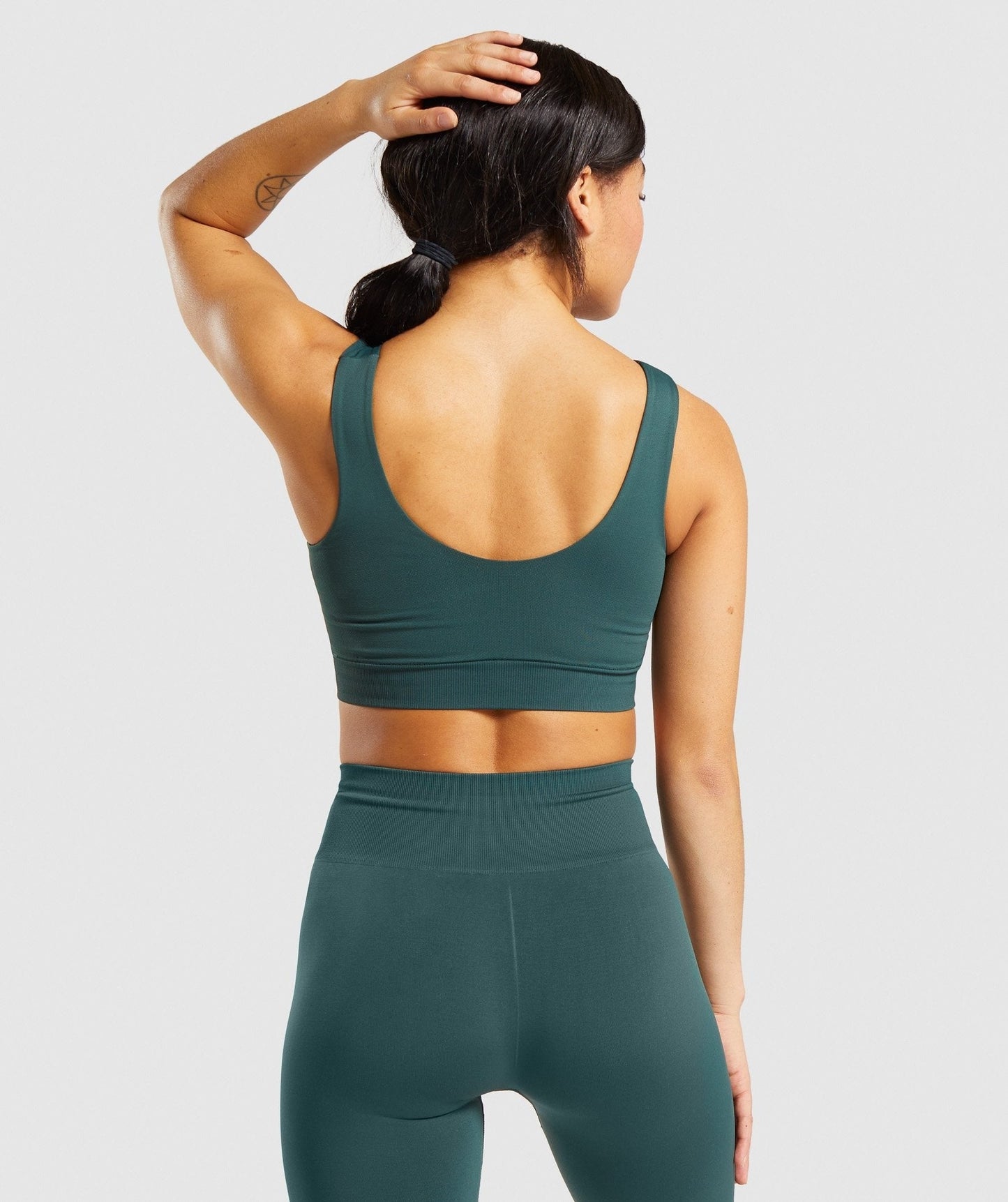 Gymshark Breeze Lightweight Seamless Sports Bra - Dark Green