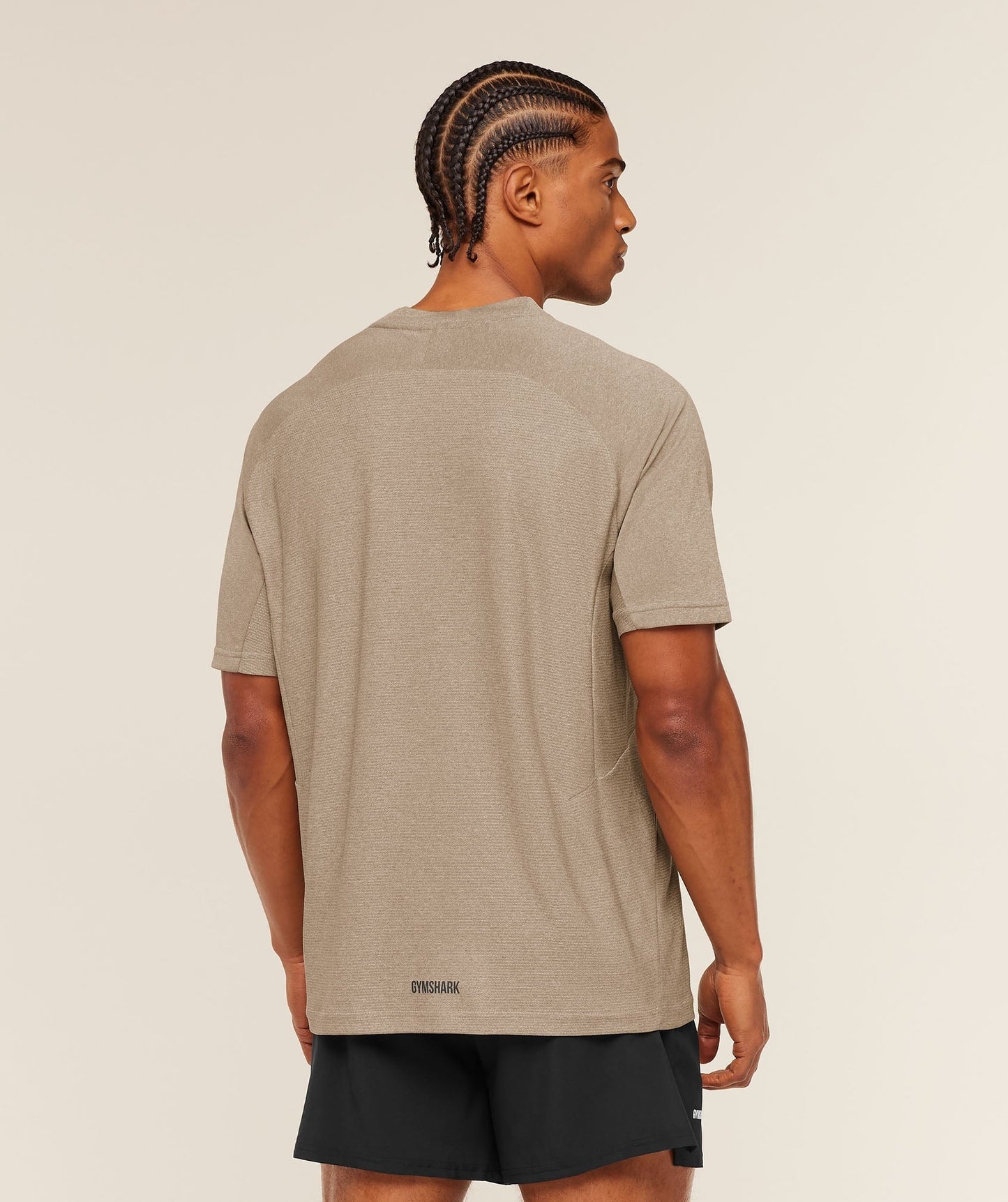 Gymshark Weekend T-Shirt - Cement Brown/Tinted White