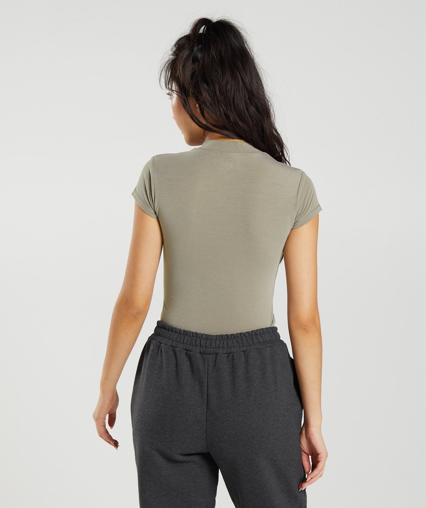 Gymshark Jersey Body Fit T-Shirt - Earthy Brown
