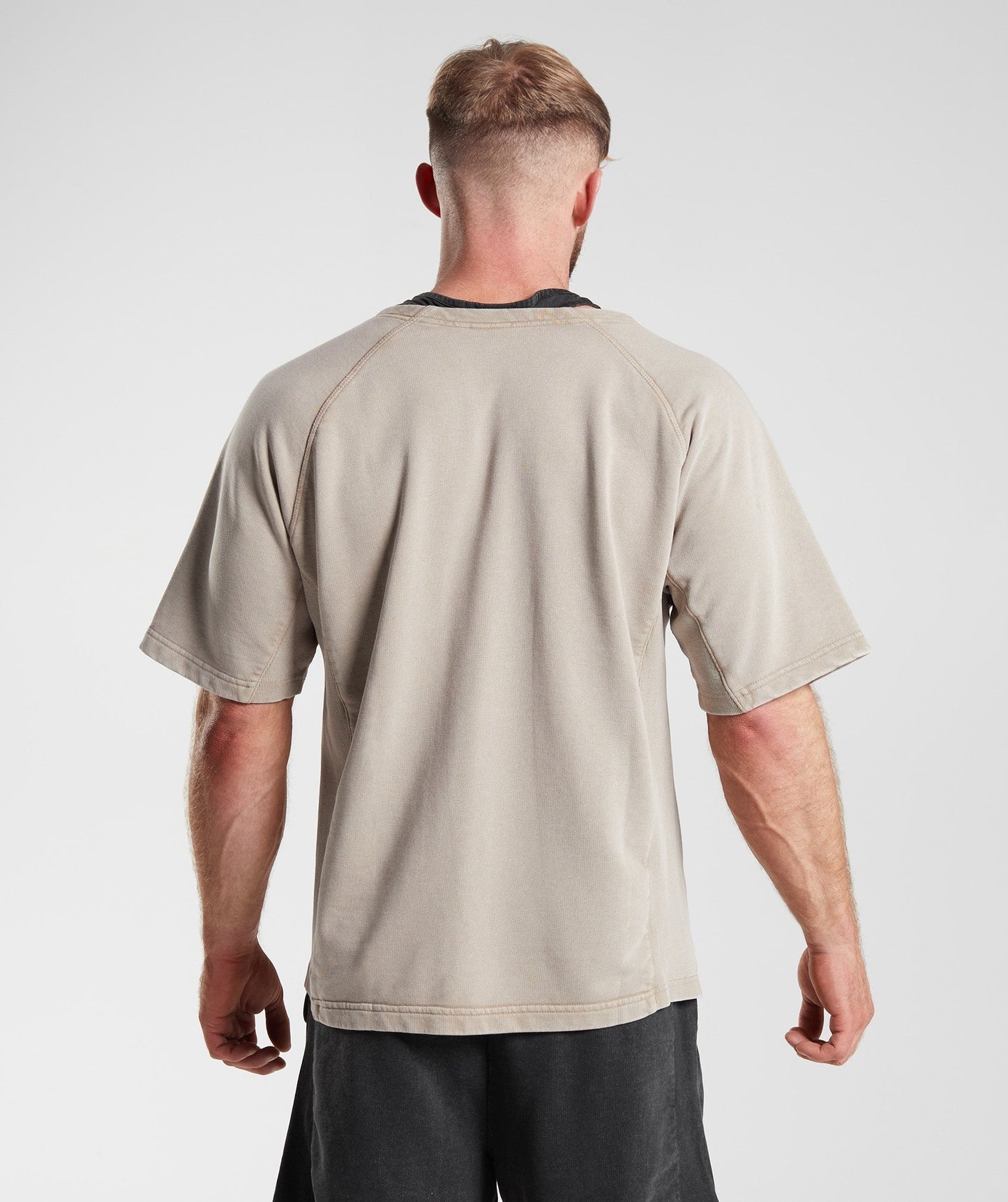 Gymshark Power Washed Rag Top - Cement Brown