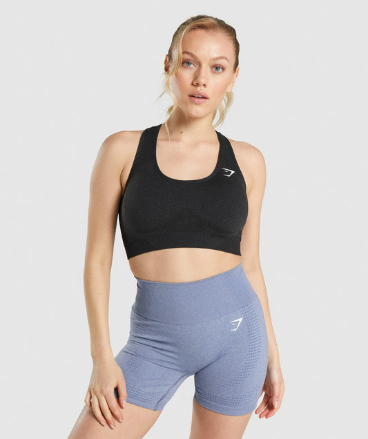 Gymshark Vital Sports Bra - Black Marl