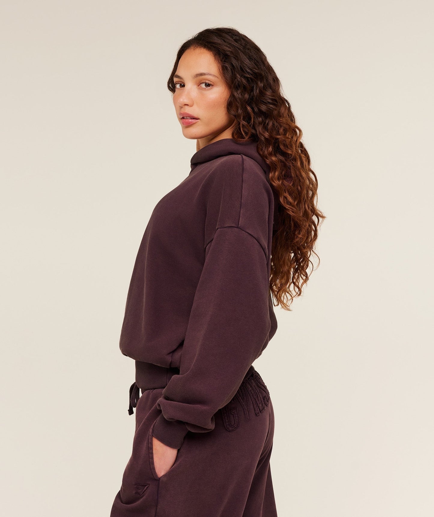 Gymshark Power Washed Oversized Hoodie - Cherry Purple/Acid Wash
