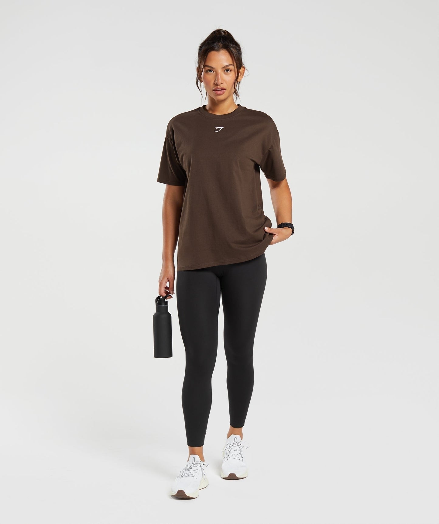 Gymshark Fraction Oversized T-Shirt - Archive Brown