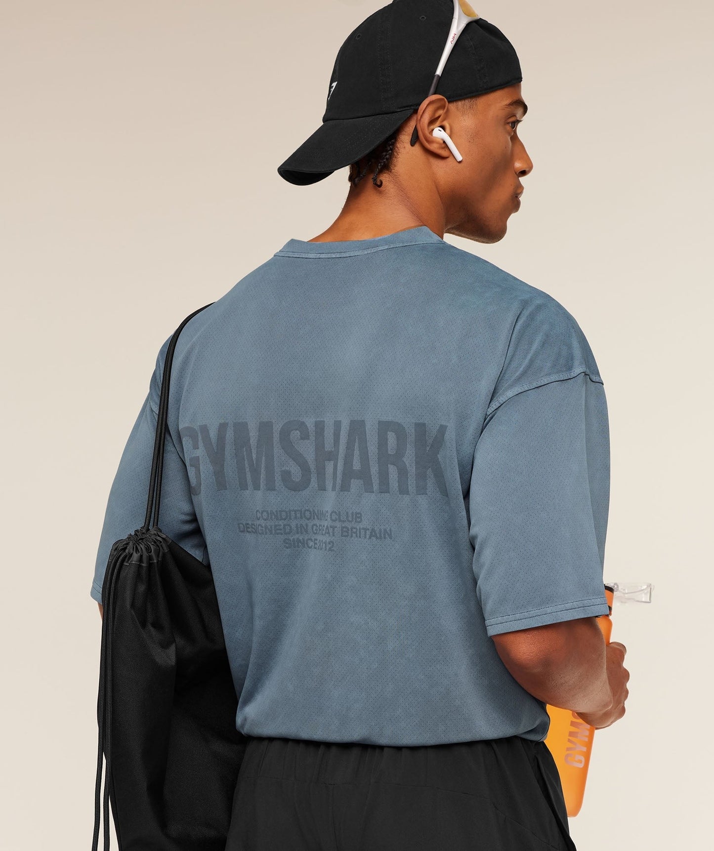 Gymshark Conditioning Club Washed T-Shirt - Iron Blue/Wash