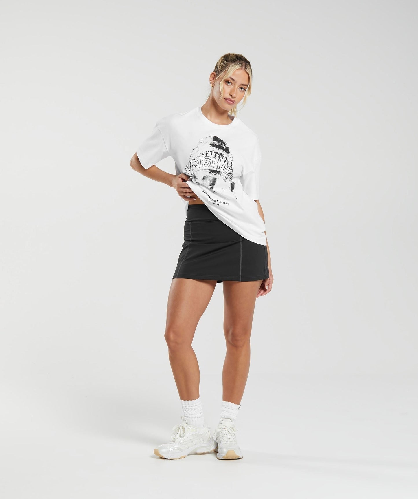 Gymshark Shark Attack Oversized T-Shirt - White
