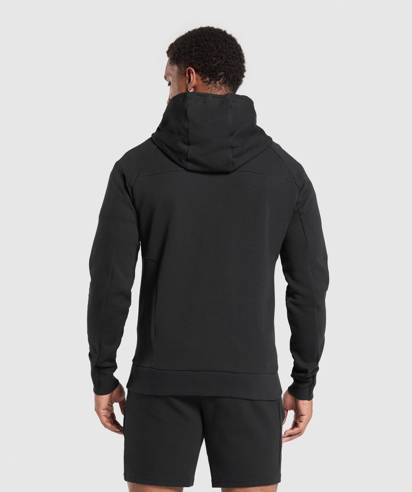 Gymshark Interlock Tech Zip Up Hoodie - Black
