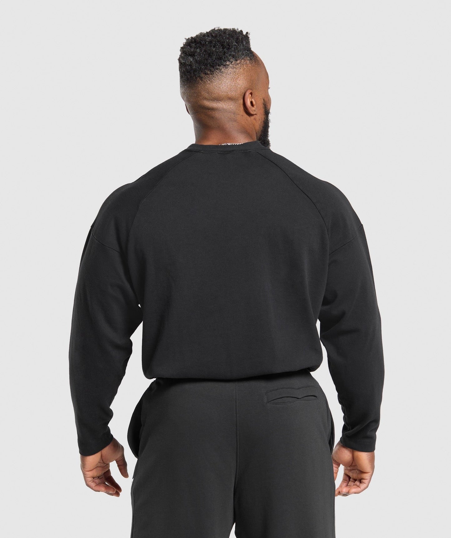 Gymshark Heavyweight Long Sleeve T-Shirt - Black