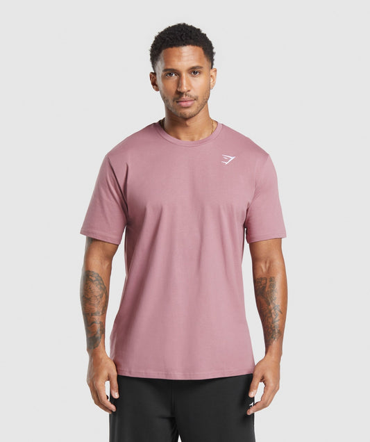 Gymshark Crest T-Shirt - Calm Pink