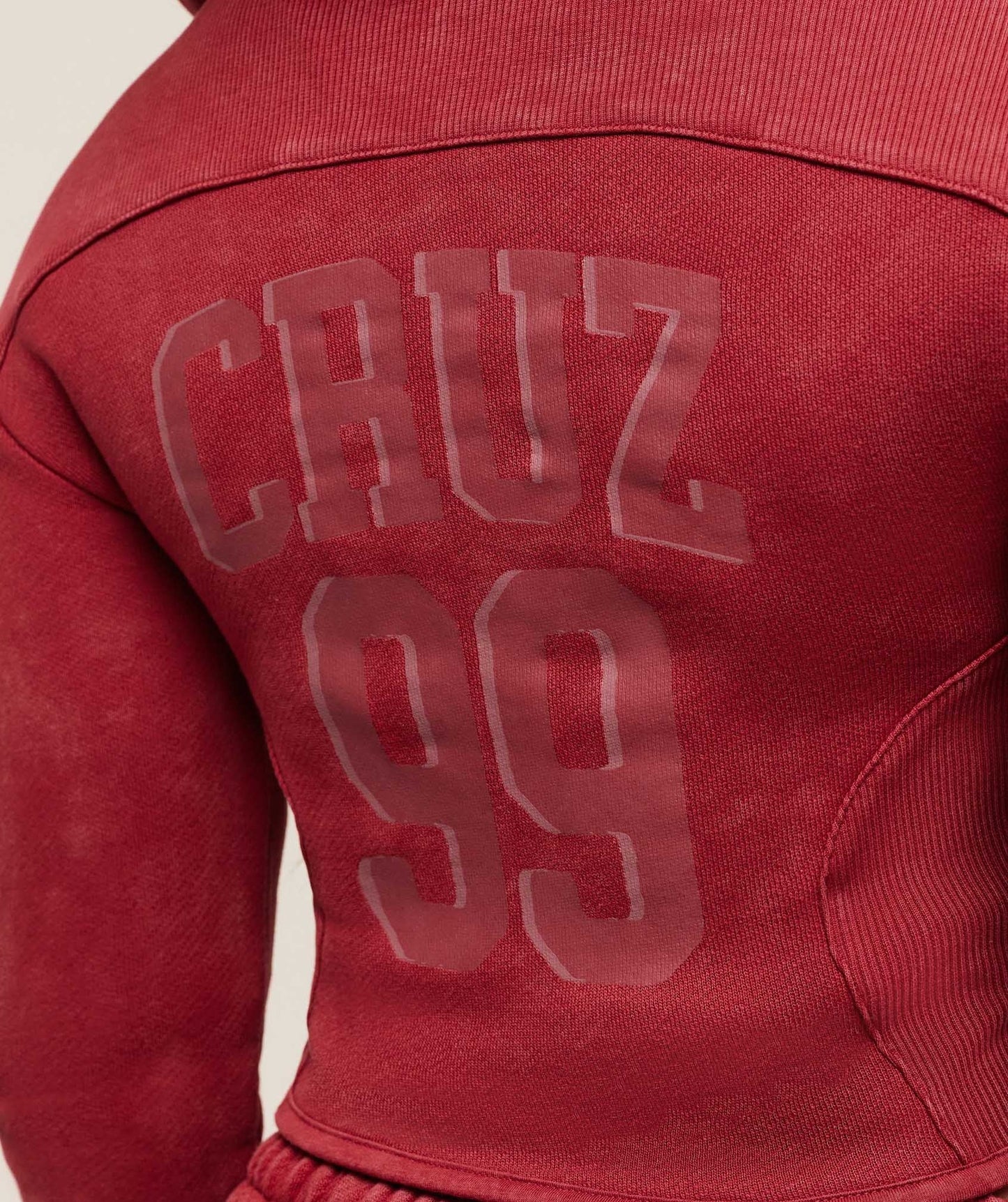 Gymshark x Analis Zip Up Hoodie - Reps Red/Wash