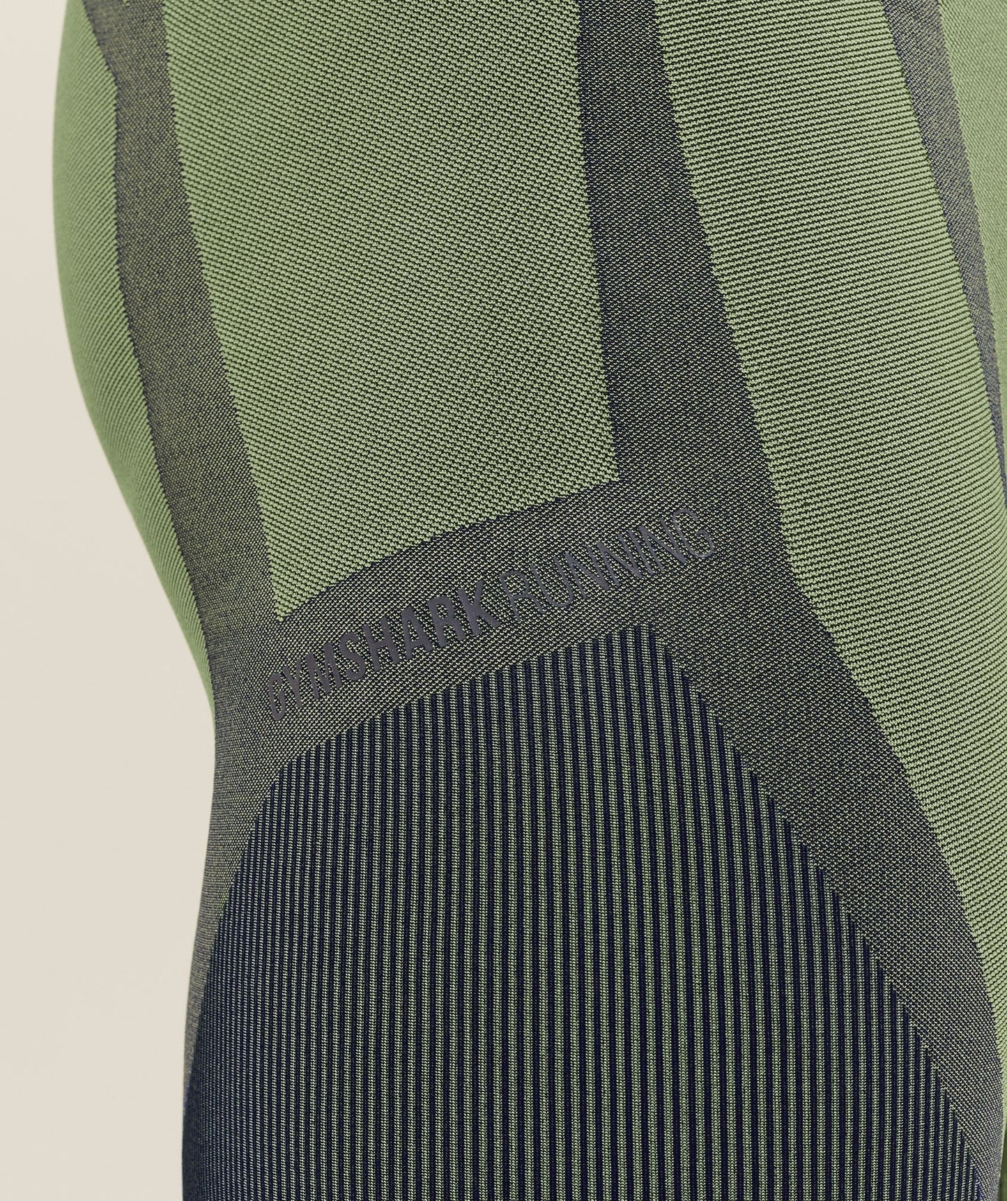 Gymshark Seamless Running Half Tight - Stealth Blue / Sorbet Yellow