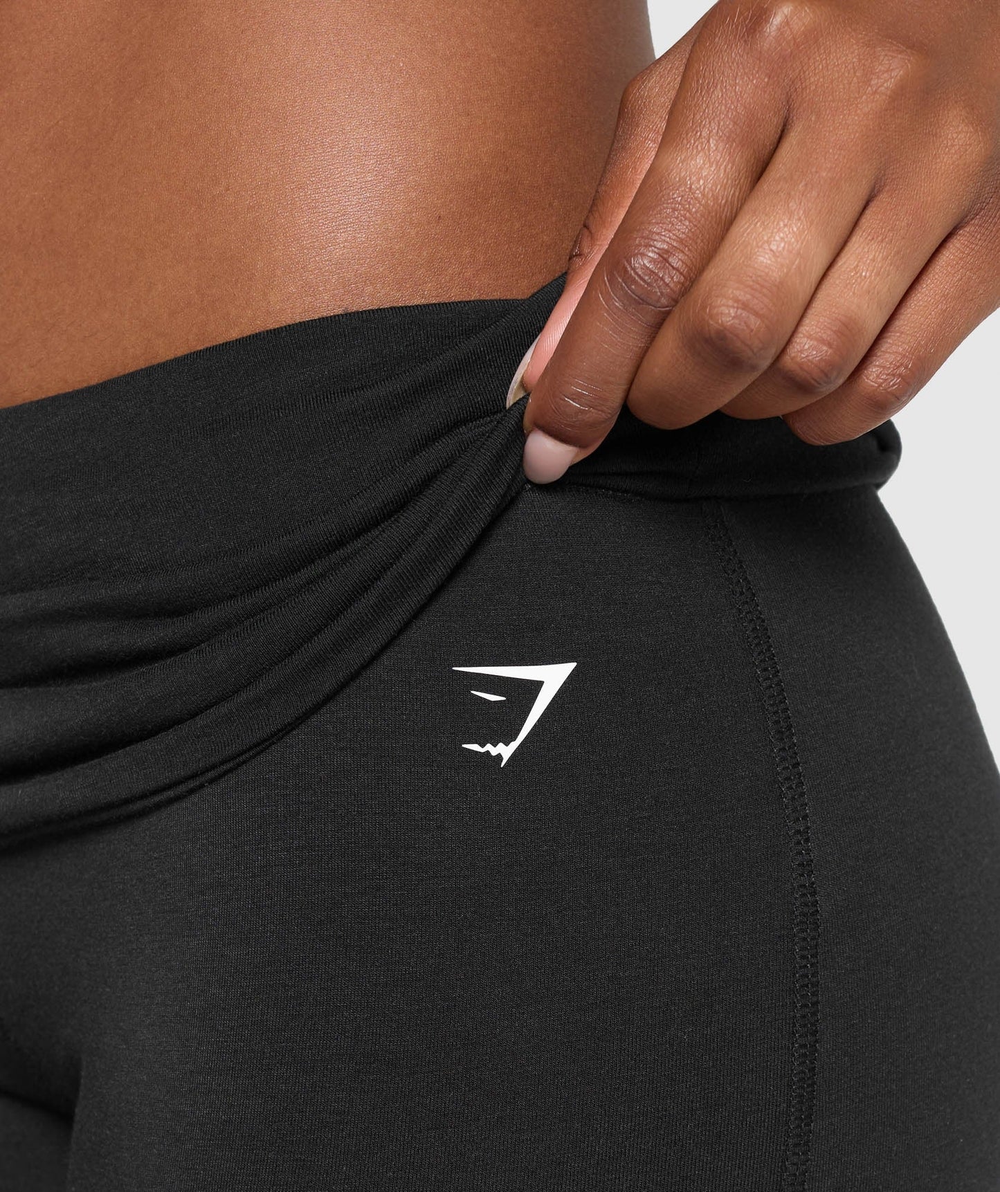Gymshark Foldover Flared Leggings - Black