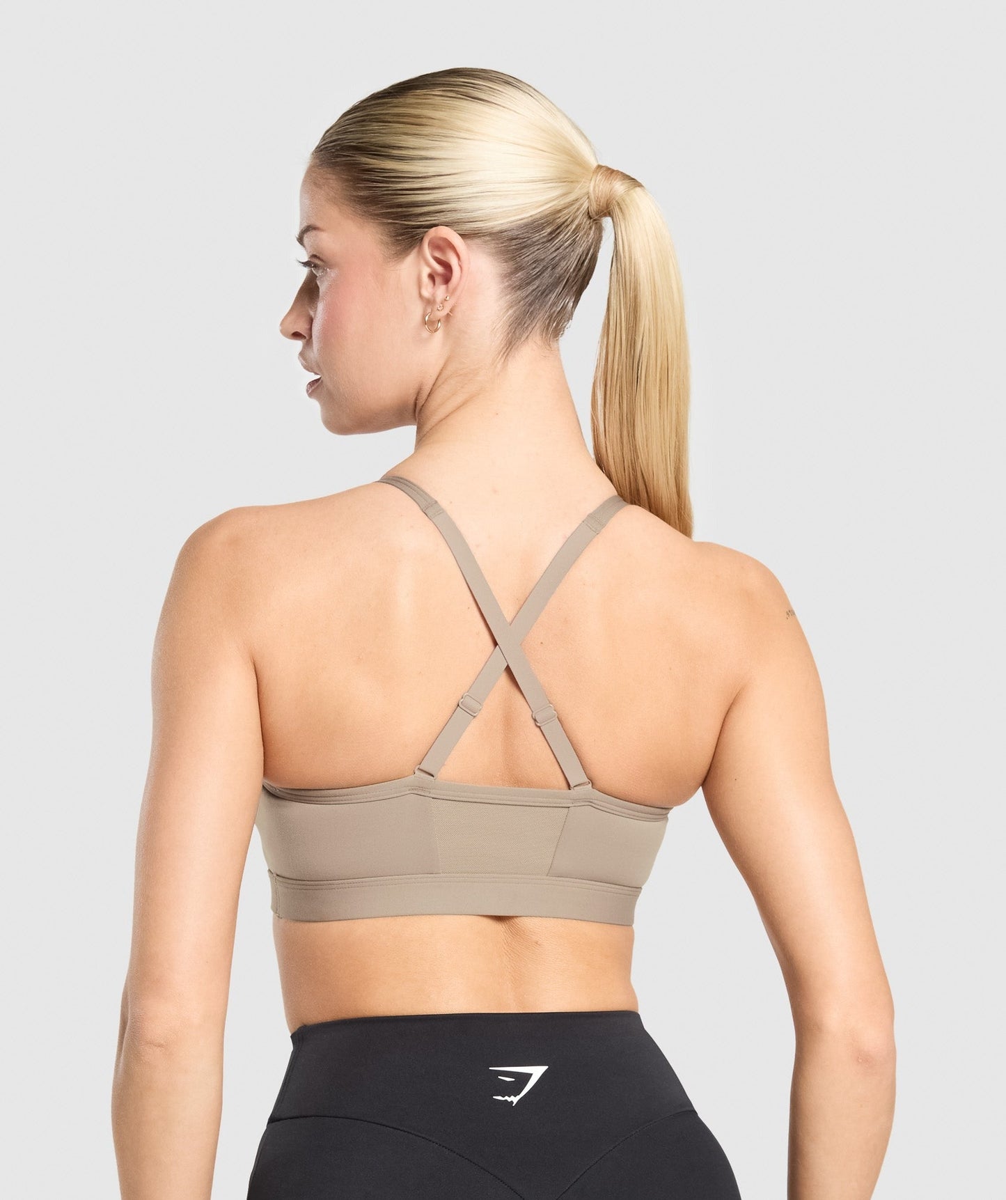 Gymshark Ruched Sports Bra - Lifestyle Brown