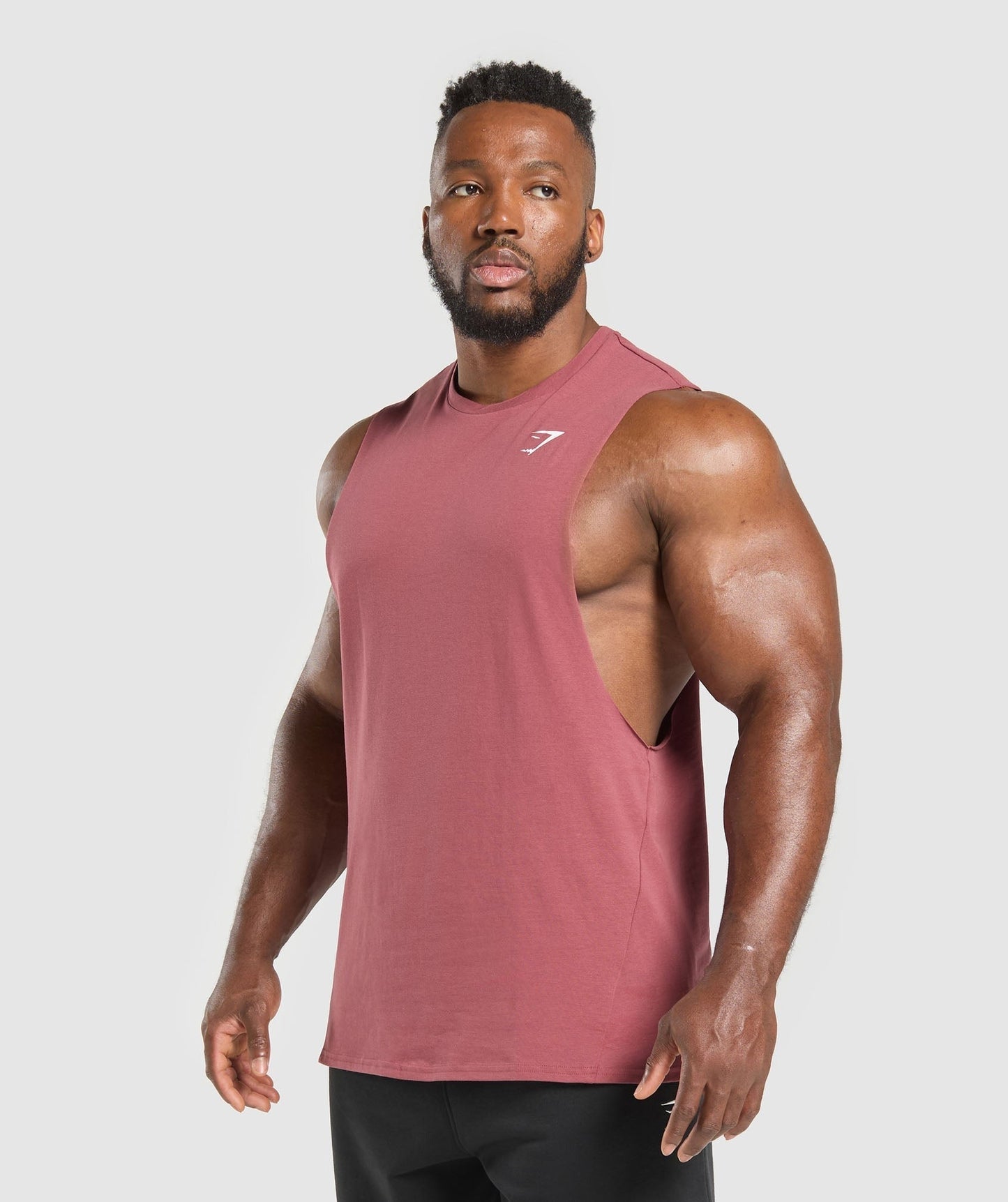 Gymshark Critical 2.0 Drop Arm Tank - Washed Berry Pink