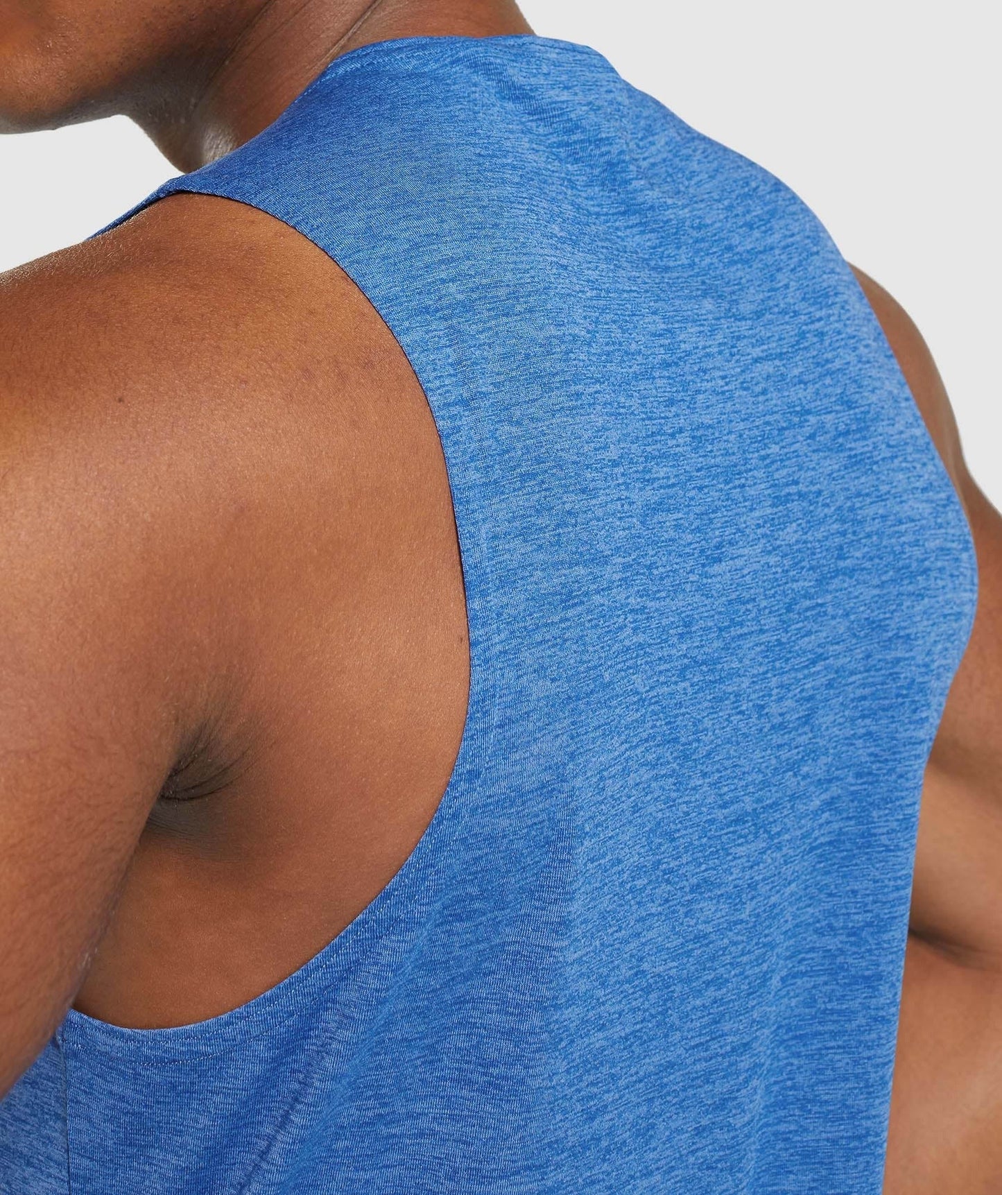 Gymshark Arrival Slim Marl Tank - Athletic Blue/Javelin Blue Marl