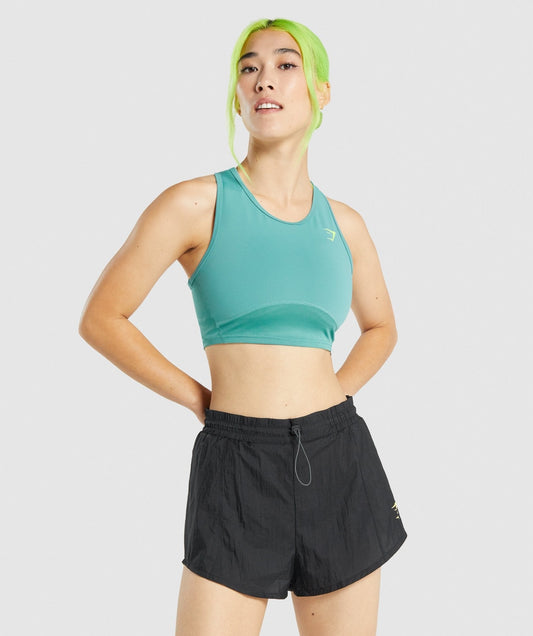 Gymshark Pulse Crop Tank - Teal