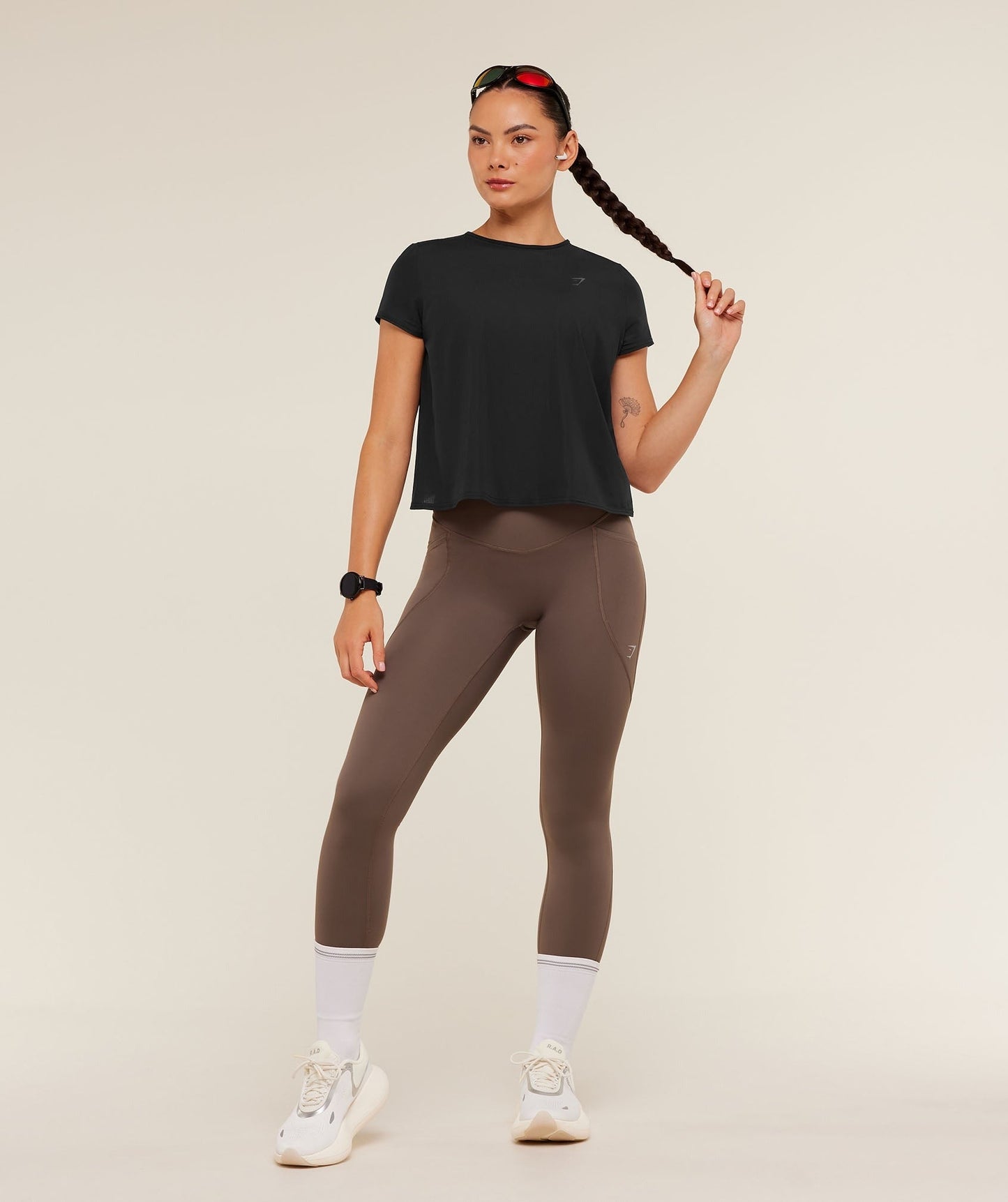 Gymshark Running Short Sleeve T-Shirt - GS Black