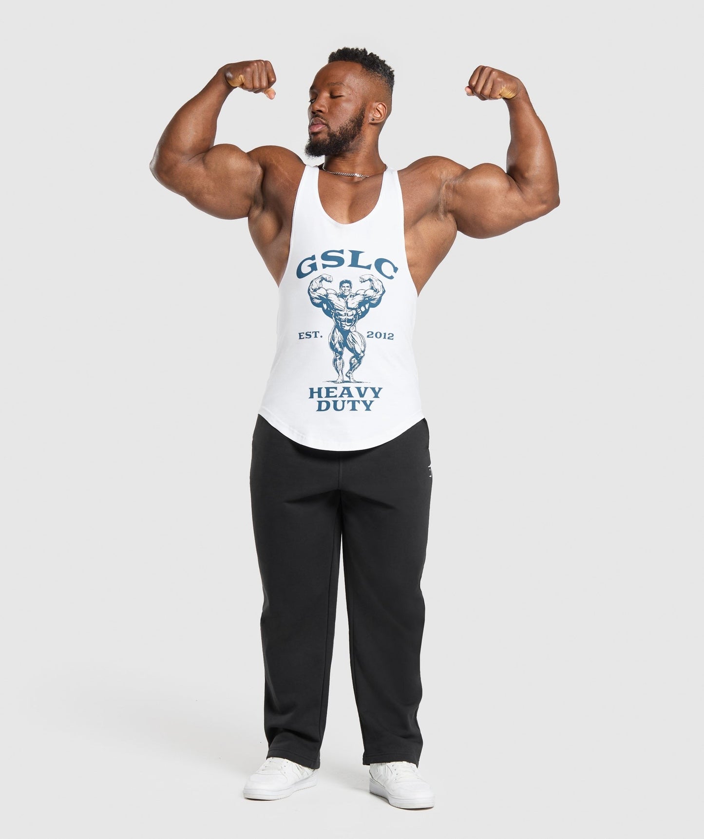 Gymshark Heavy Duty Stringer - White