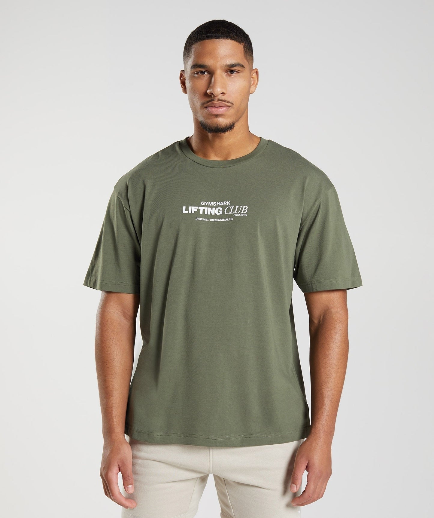 Gymshark Social Club Oversized T-Shirt - Core Olive