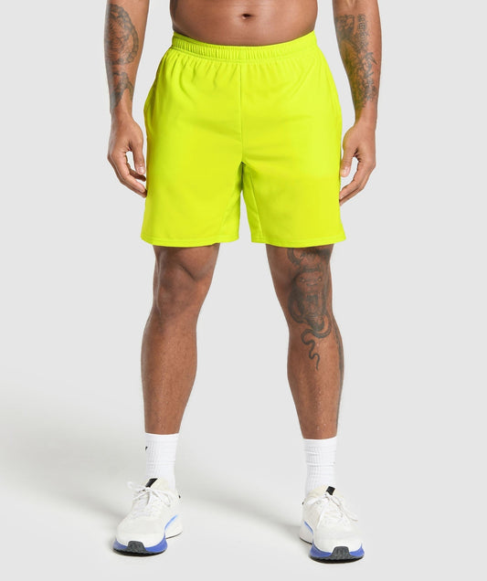 Gymshark Arrival 7" Shorts - Shock Green