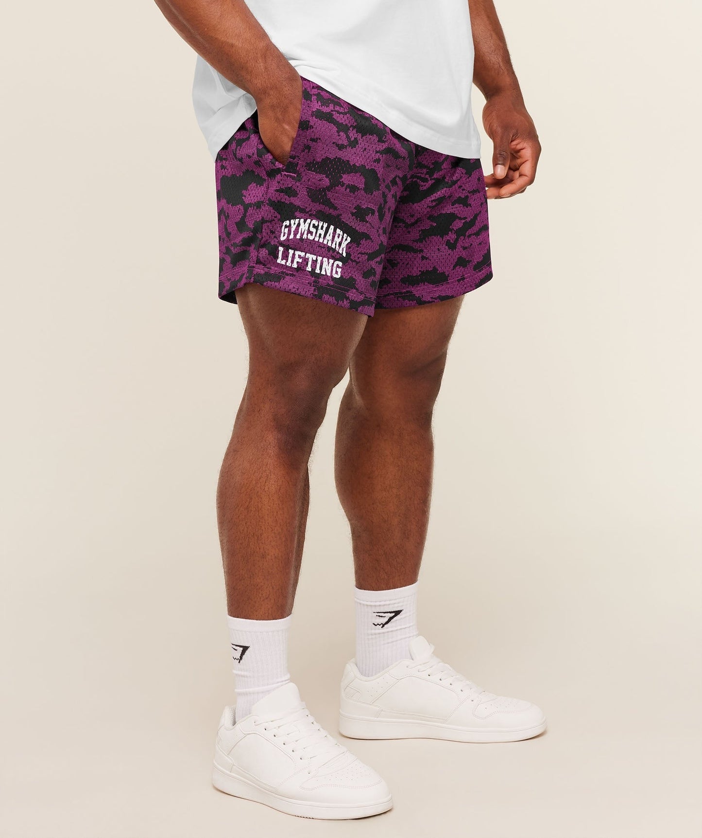 Gymshark Lifting Mesh 5" Shorts - Super-Set Pink