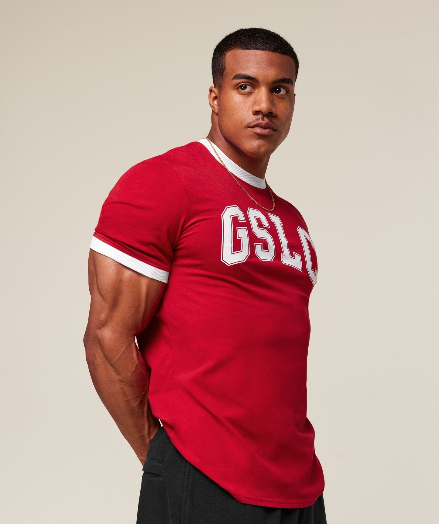 Gymshark GSLC Ringer T-Shirt - Conditioning Red