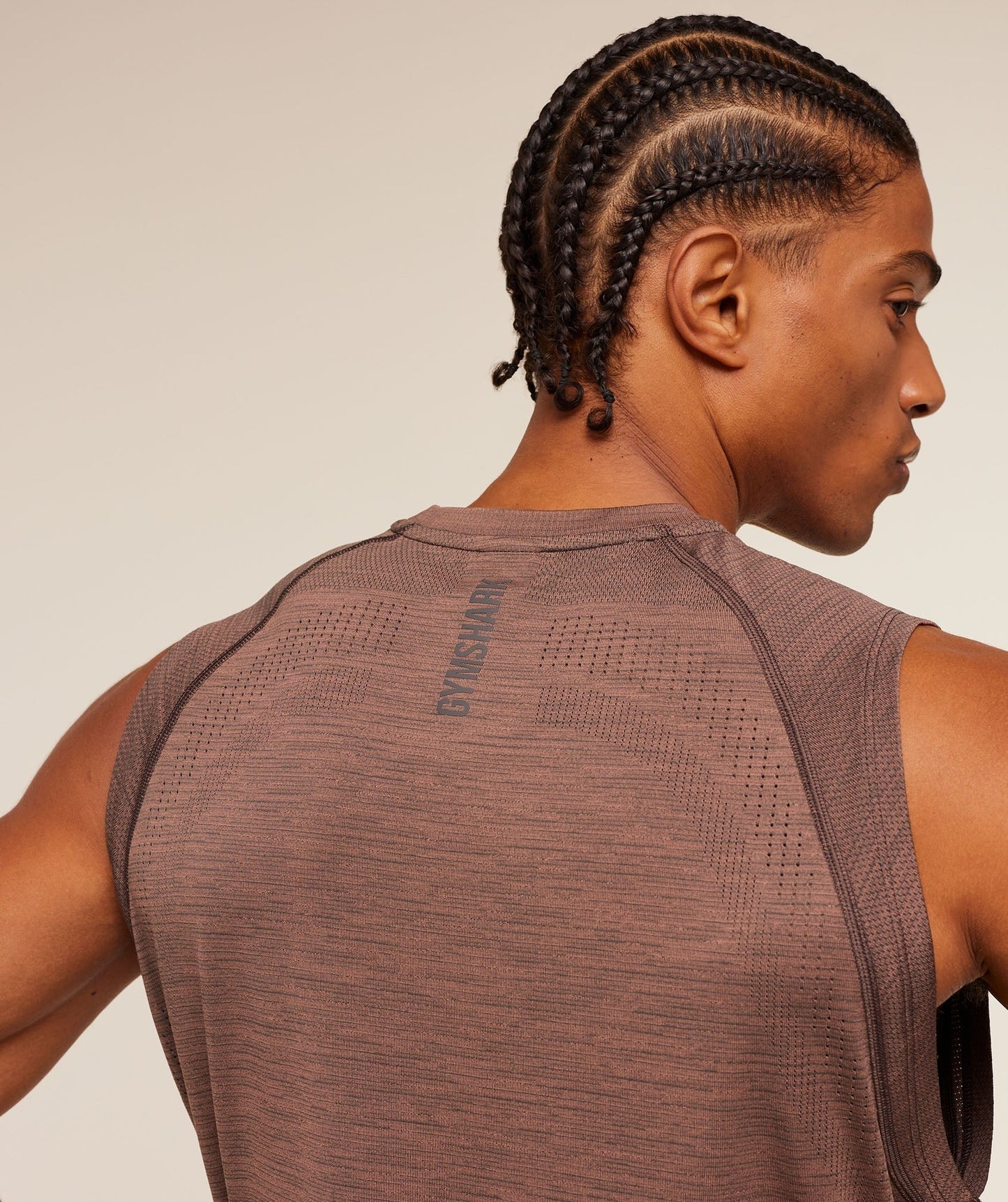 Gymshark Versatile Seamless Tank - Taupe Brown/Cool Brown