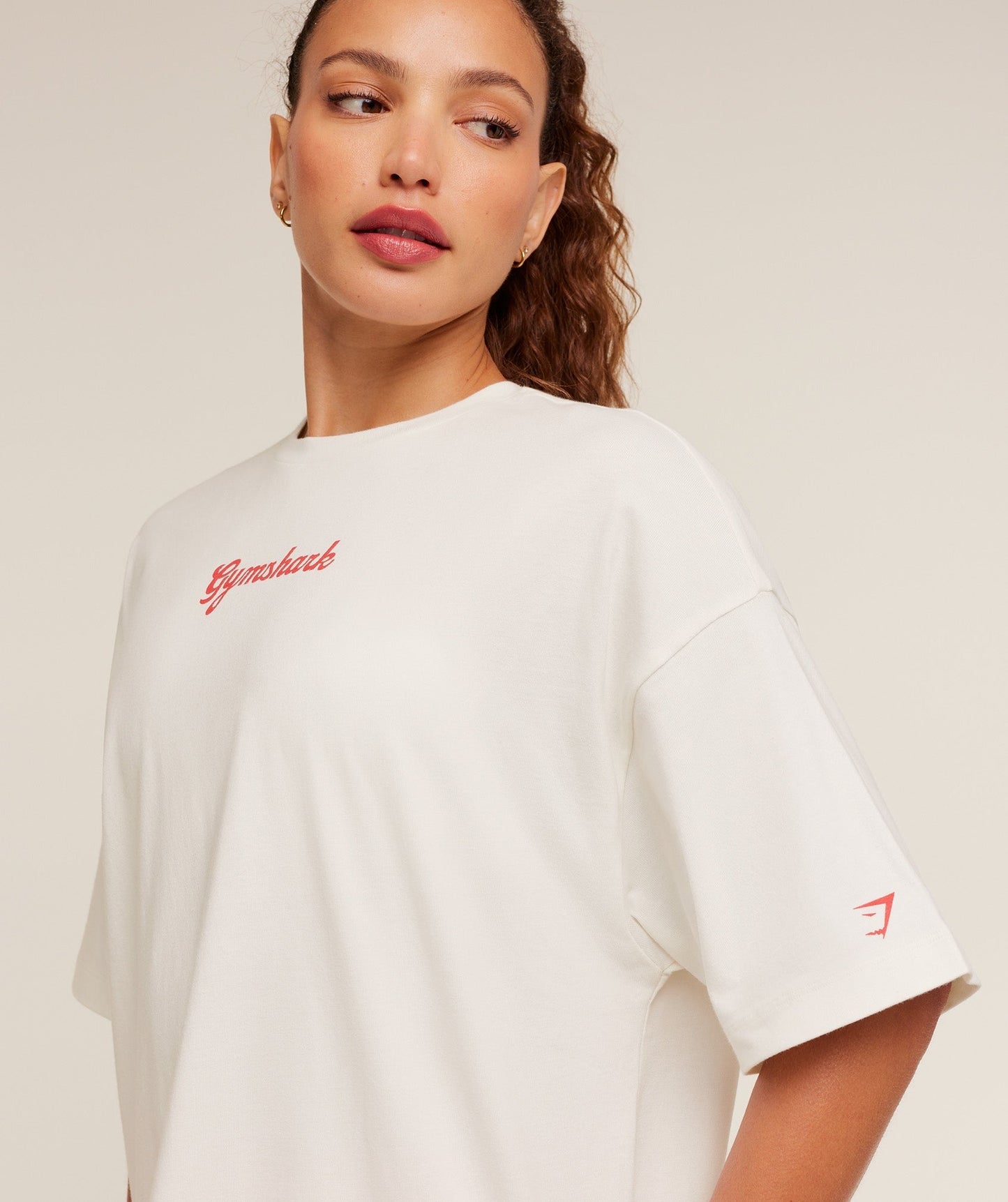 Gymshark Après-Lift Club Oversized T-Shirt - GS Soft White