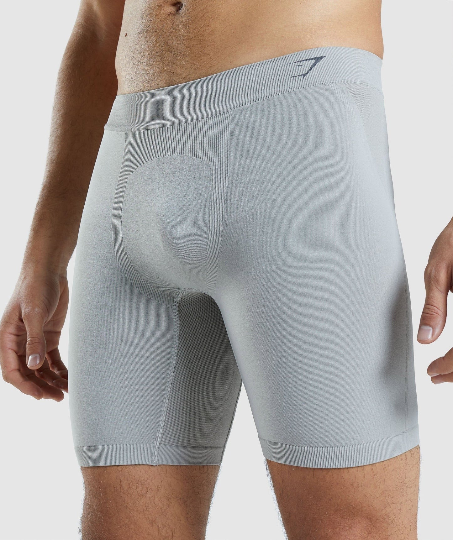 Gymshark Hybrid Boxer - Taupe Grey/Onyx Grey