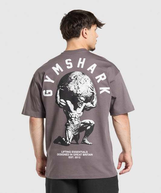 Gymshark Atlas T-Shirt - Brushed Purple