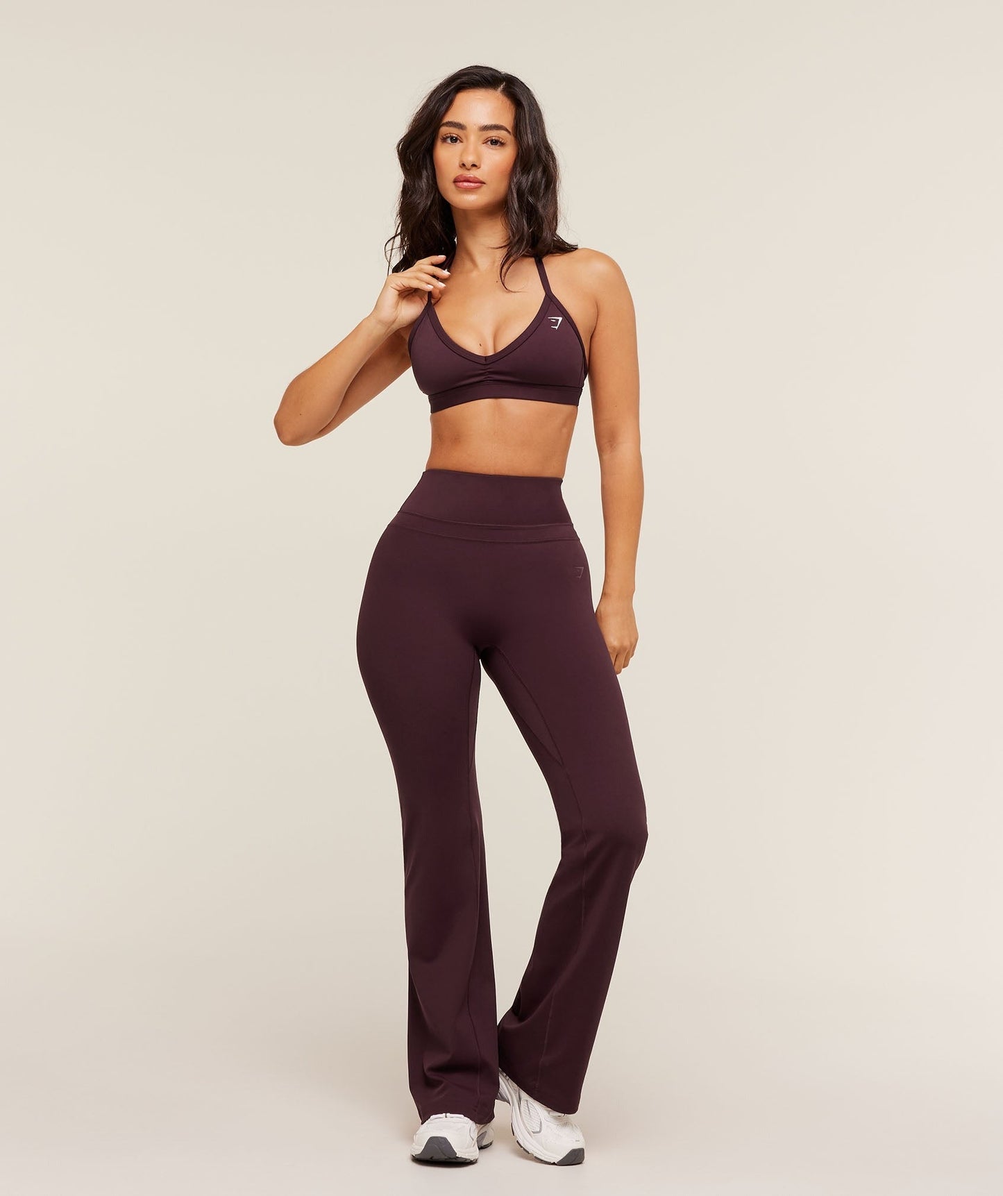 Gymshark Whitney Short Flared Legging - Cherry Purple