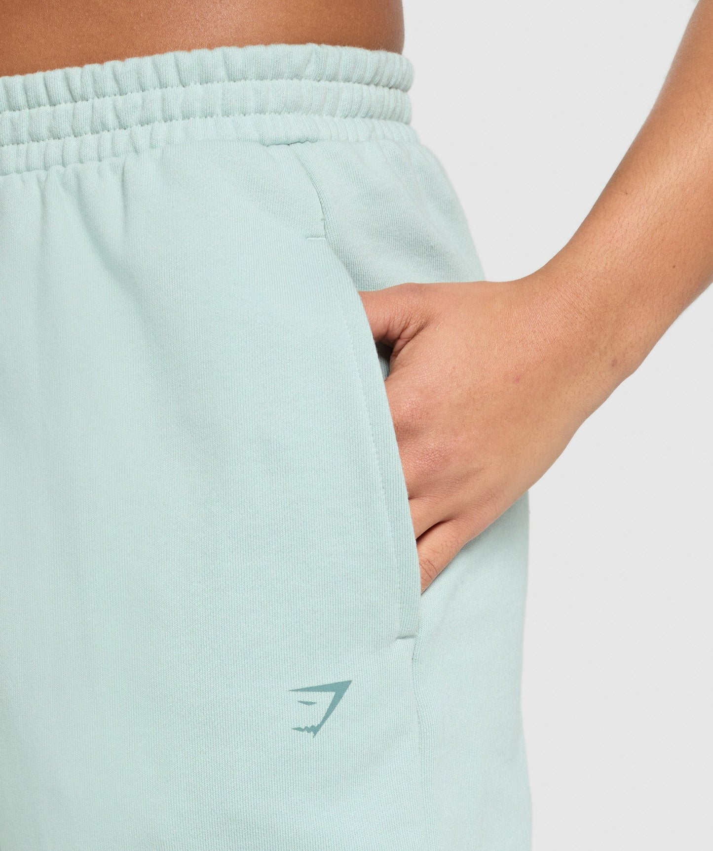 Gymshark Back Gains Graphic Joggers - Morning Blue