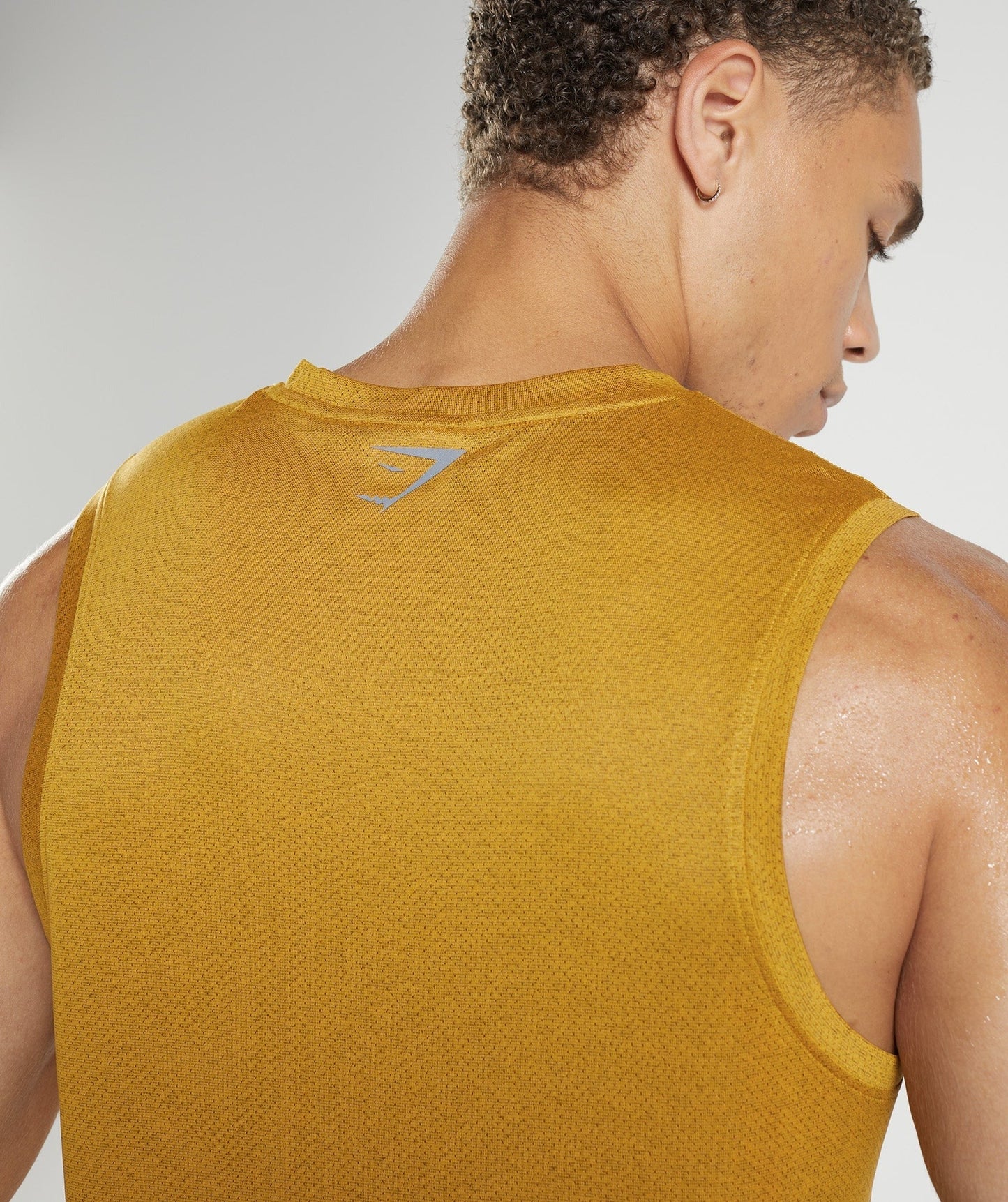 Gymshark Sport Tank - Turmeric Yellow/Black Marl