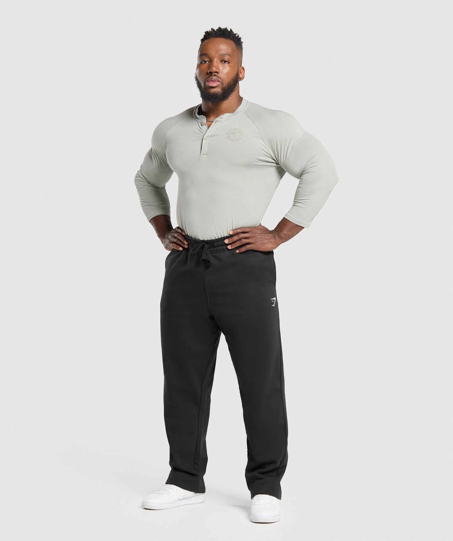Gymshark Legacy Henley - Stone Grey
