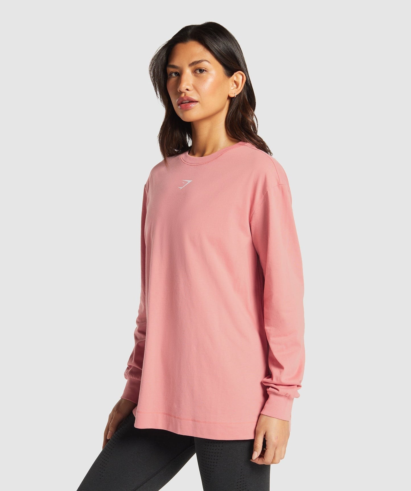 Gymshark Fraction Long Sleeve T-Shirt - Classic Pink