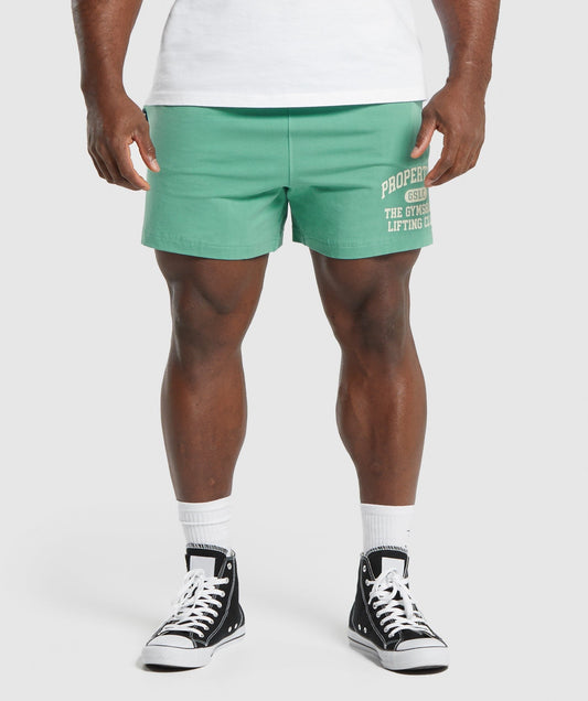 Gymshark Lightweight Jersey Shorts - Lagoon Green