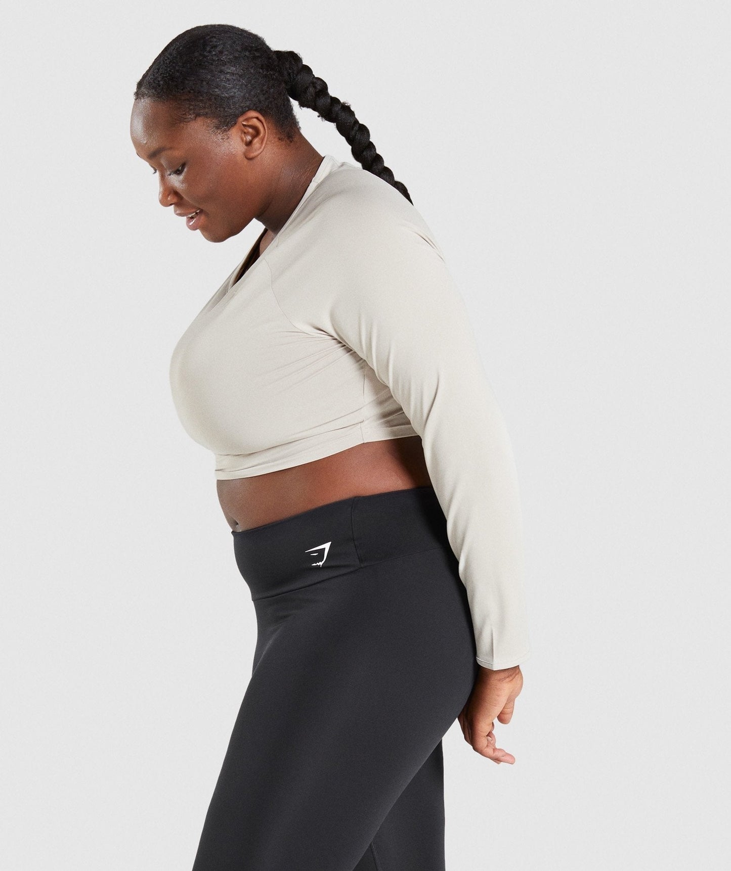 Gymshark Training Long Sleeve Crop Top - Grey