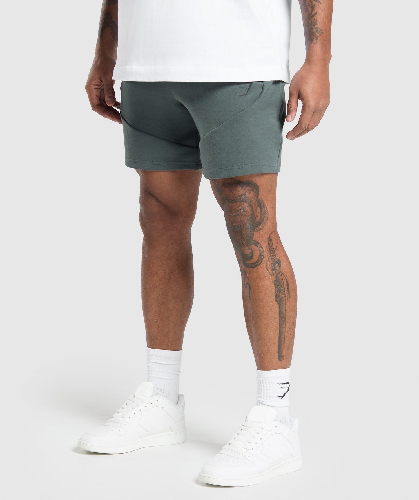Gymshark Interlock Tech 6" Shorts - Slate Teal