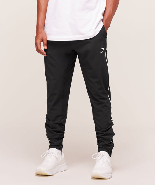 Gymshark Arrival Woven Block Joggers - Black