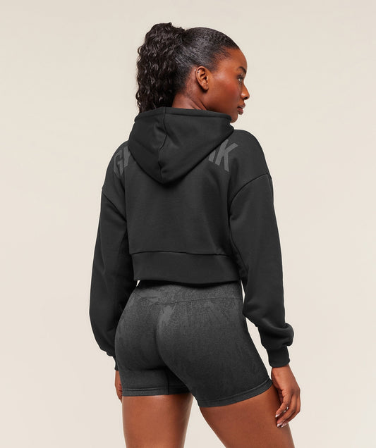 Gymshark Power Midi Zip Hoodie - Black