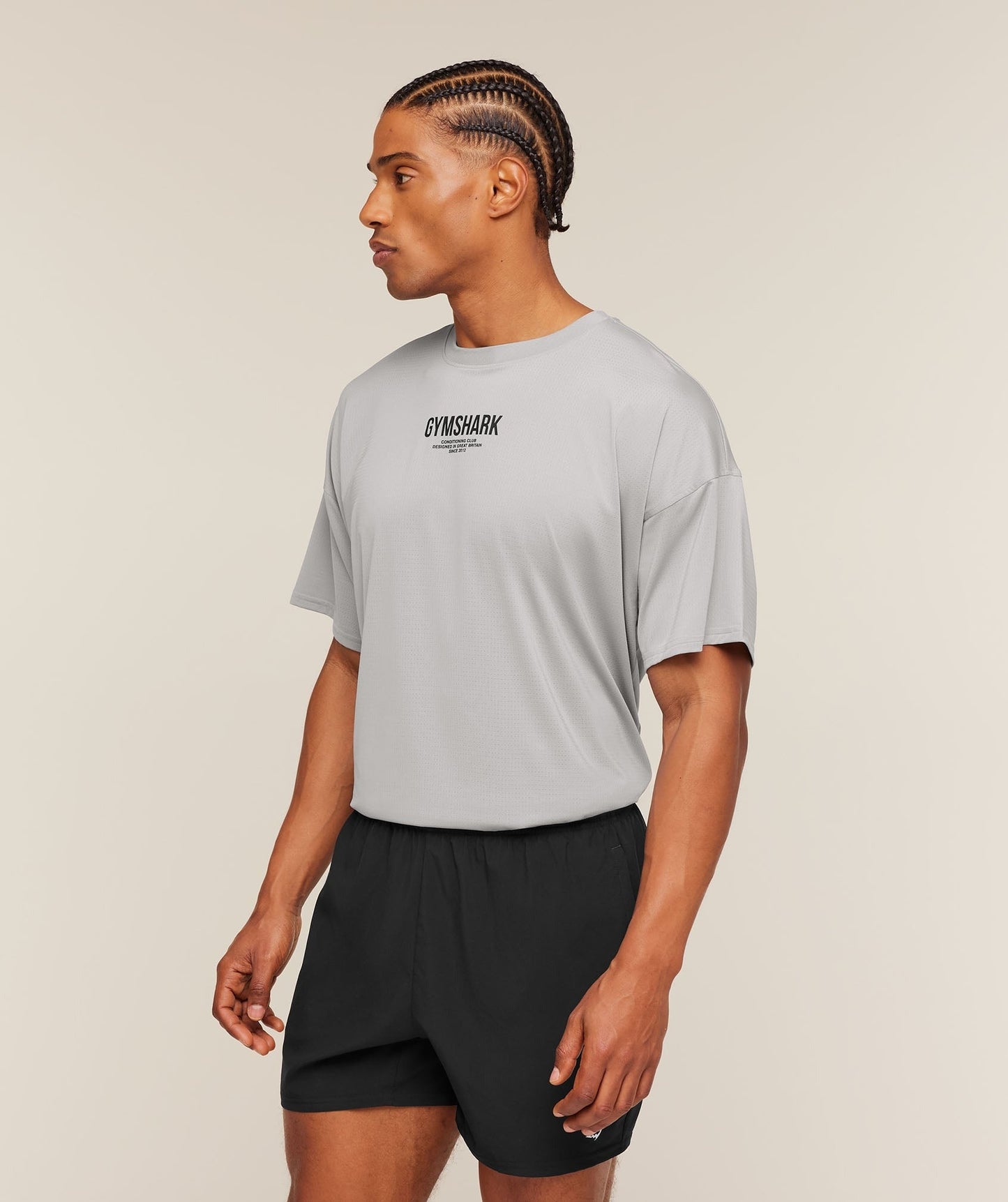 Gymshark Chrome Graphic T-Shirt - Stratus Grey