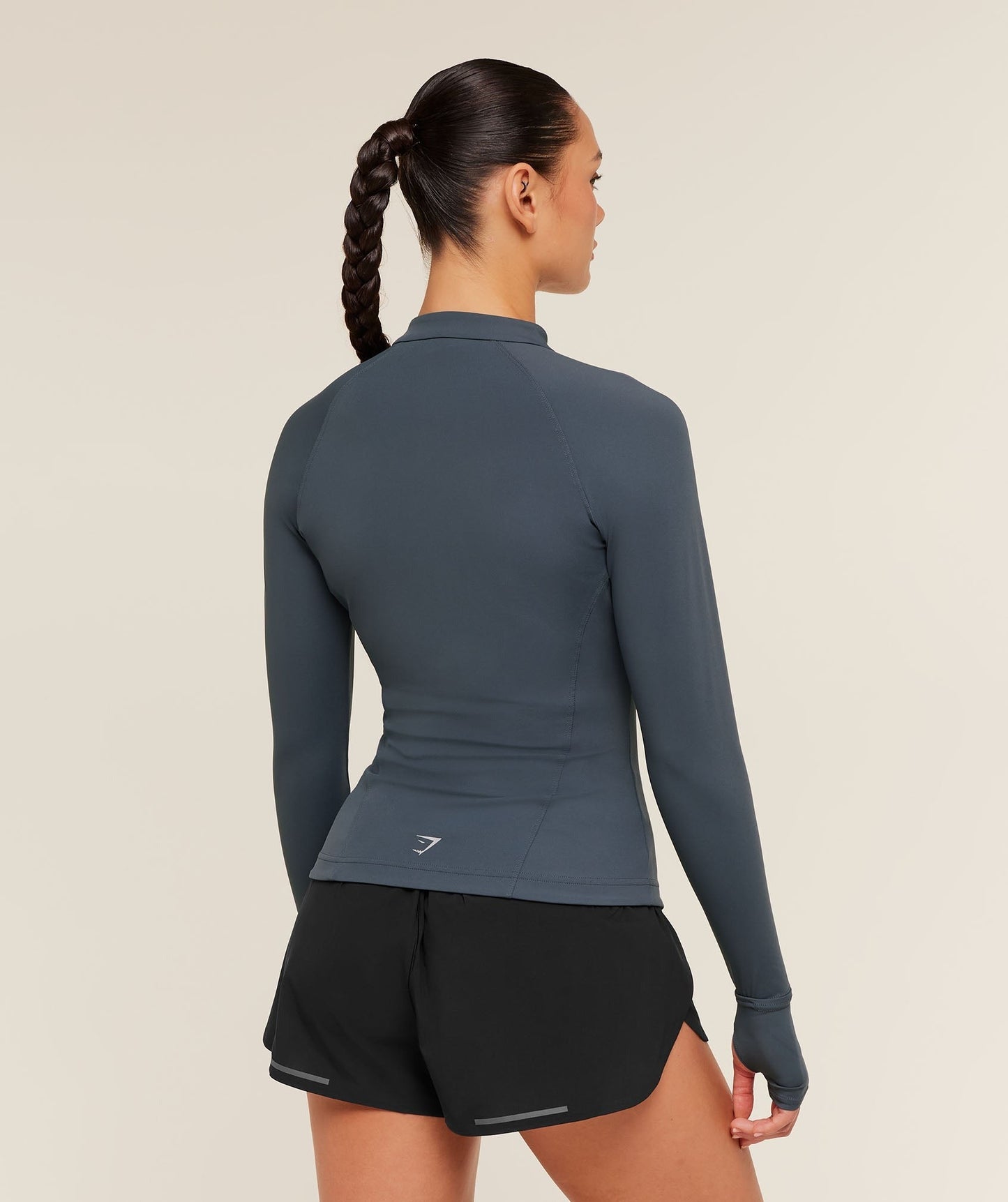 Gymshark Running Full Zip Jacket - Titanium Blue