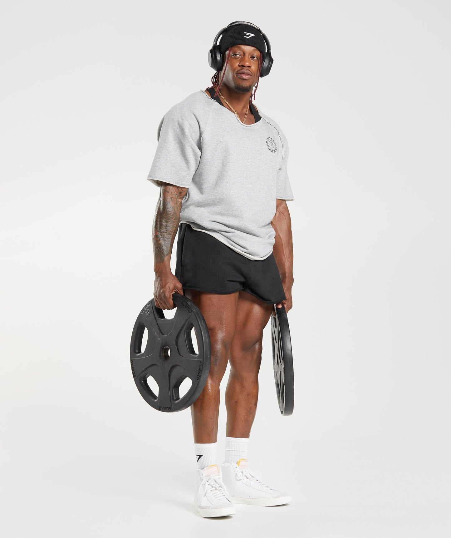 Gymshark Legacy Rag Top - Light Grey Marl