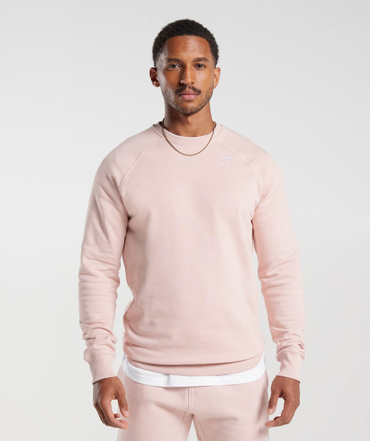 Gymshark Crest Sweatshirt - Misty Pink