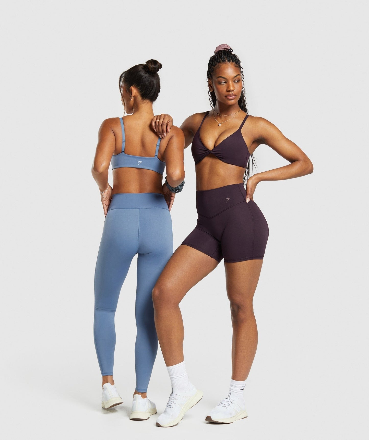 Gymshark Elevate Twist Front Bralette - Plum Brown