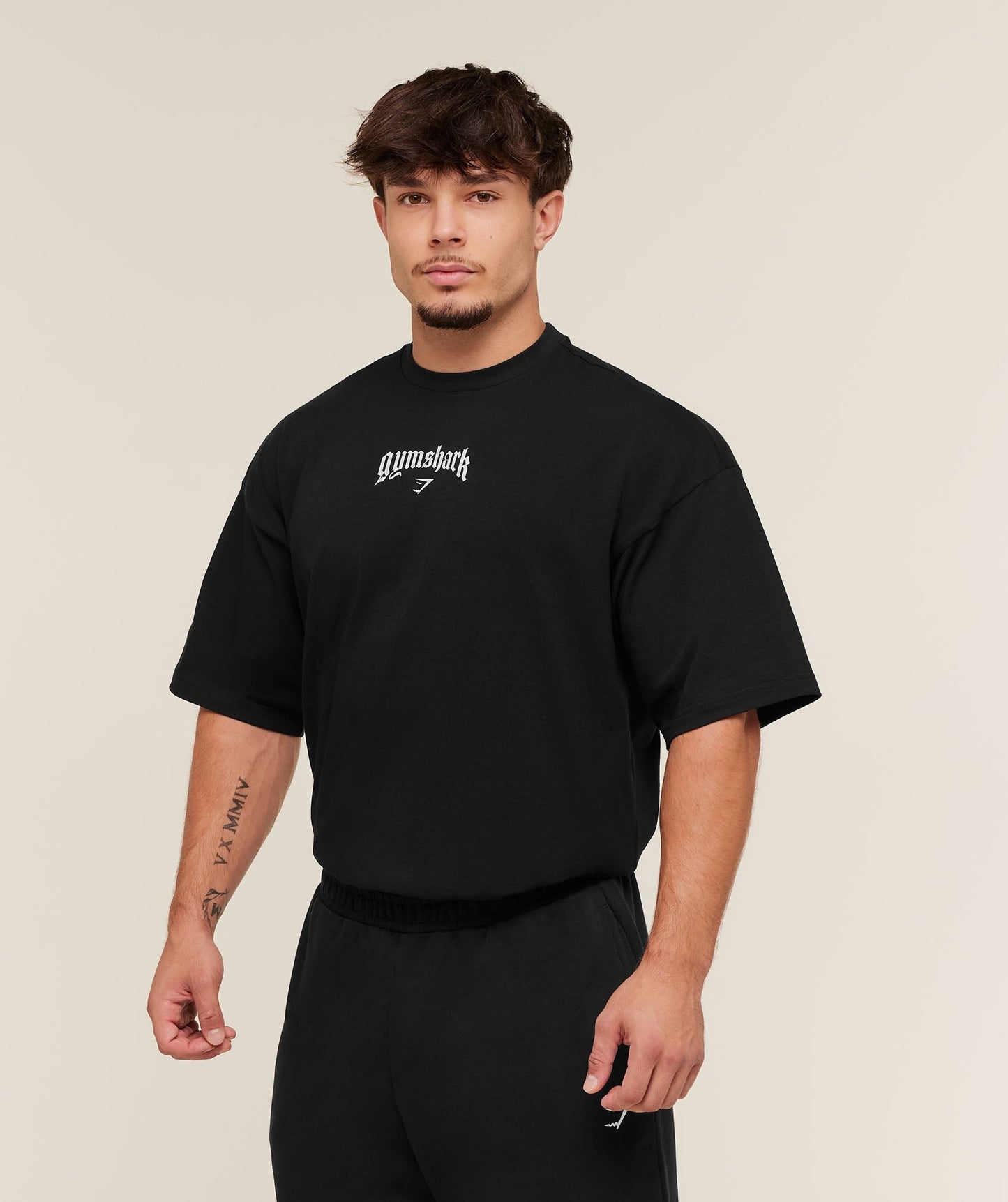 Gymshark Outline Graphic T-Shirt - Black