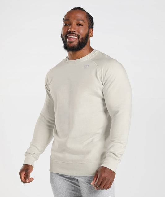 Gymshark Crest Sweatshirt - Pebble Grey