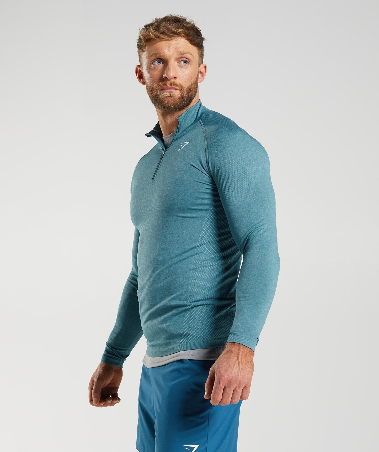 Gymshark Vital 1/4 Zip - Thunder Blue/Iceberg Blue