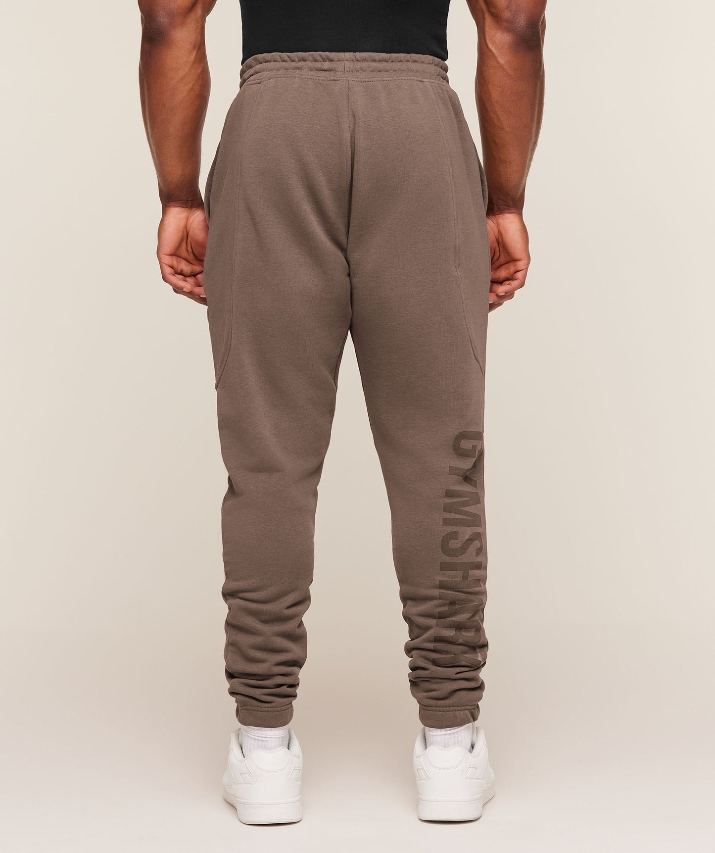 Gymshark Power Wordmark Joggers - Soft Brown