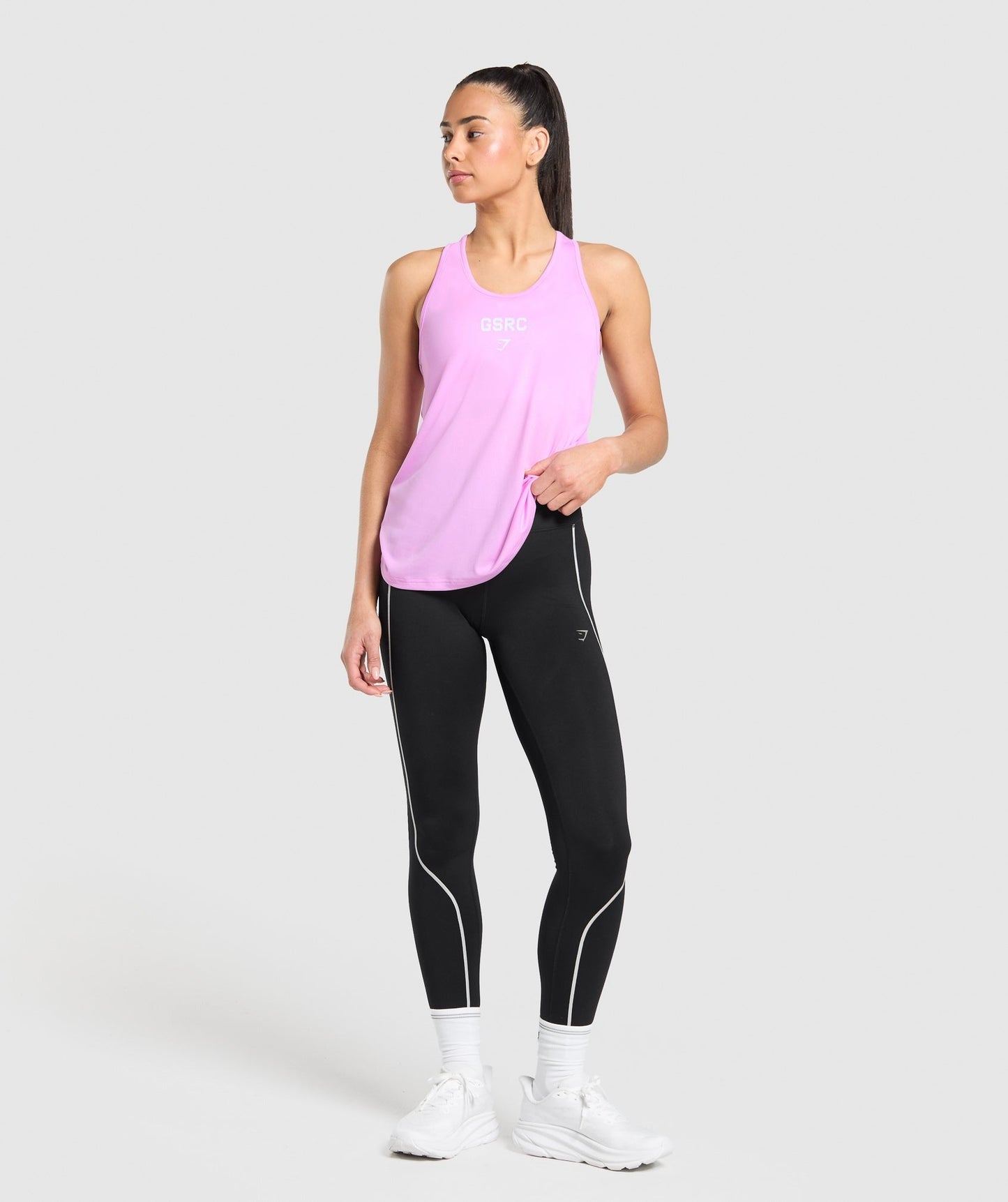 Gymshark Run Club Graphic Tank - Sour Pink